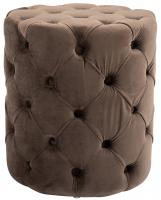 Sitzhocker Drancy Samt M braun