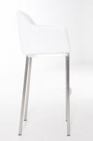 Barhocker Damaso E mit 4-Fuß Gestell weiß 