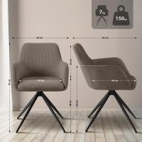 Esszimmerstuhl Olema Cord taupe 