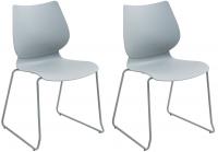 2er Set Stuhl Houma grau 