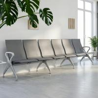 6er Wartebank Ermin  grau 