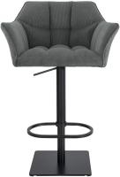 Barhocker Damaso B Cord grau 