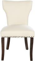 2er Set Esszimmerstuhl Zadar Stoff antik-dunkel creme 