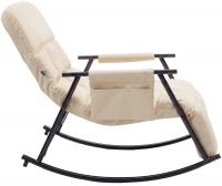 Schaukelstuhl Elara Stoff creme 