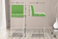 2er Set Barhocker Paros Kunstleder grün 