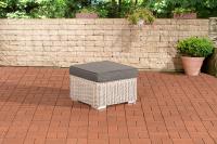 Hocker Bilbao / Madeira Eisengrau perlweiß 