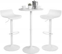 2er Bartisch Set Navo Kunststoff weiß