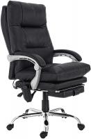 Bürostuhl Sirba mit Massagefunktion Kunstleder schwarz 