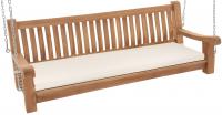 Schaukelbank Joyce mit Sitzkissen 180 cm + teak creme Schaukelbank Joyce mit Sitzkissen 180 cm + teak creme
