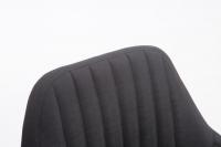Stuhl Florian Stoff weiß (eiche) schwarz 