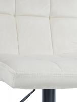 Barhocker Peru Samt schwarz creme 