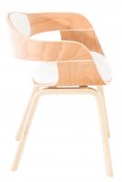 2er Set Stühle Kingston Kunstleder natura/weiß 