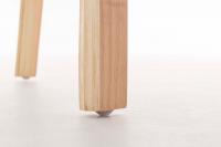 Besucherstuhl Kingston Stoff natura/hellgrau 