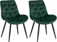 2er Set Esszimmerstuhl Rossford grün 