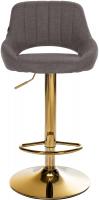 2er Set Barhocker Milet Stoff G dunkelgrau 