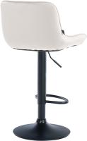 2er Set Barhocker Vonore Samt schwarz creme 