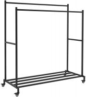 Kleiderständer Lieska 150 cm schwarz 