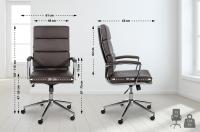 Bürostuhl Cleveland Echtleder braun Bürostuhl Cleveland Echtleder braun