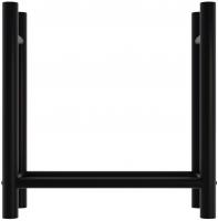 Kaminholzständer Medya rund 30x80x80 cm schwarz Kaminholzständer Medya rund 30x80x80 cm schwarz