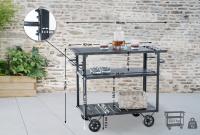 Servierwagen Spring antik silber 