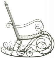 2er Set Schaukelstühle Smilla antik-grün 