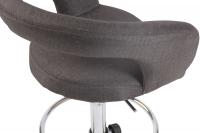 2er Set Barhocker Jaen Stoff dunkelgrau 