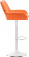 Barhocker Braga Kunstleder weiß orange 