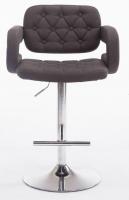 2er Set Barhocker Dublin Stoff dunkelgrau 