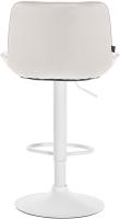 2er Set Barhocker Vonore Samt weiß creme 