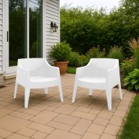 4er Set Stühle Bartal weiß