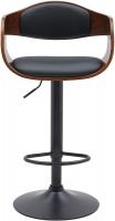 2er Set Barhocker Kingston B Kunstleder walnuss/schwarz 