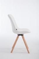 Besucherstuhl Calais Drehbar Natura Rund weiß 