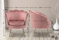 Stuhl Rosita Samt rosa 