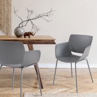 2er Set Stuhl Alpena dunkelgrau 2er Set Stuhl Alpena dunkelgrau