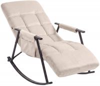 Schaukelstuhl Elara Samt creme Schaukelstuhl Elara Samt creme