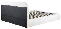 Bett Maido Teddy Stoff 160x200 cm creme 