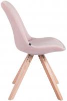 4er Set Stühle Toulouse Samt Square natura pink 