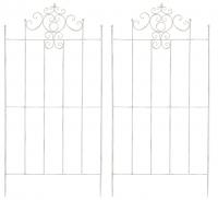 2er Set Rankgitter Paula antik weiß