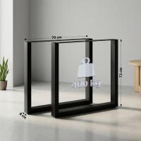 2x Tischbeine Ilkan, 70 cm schwarz 2x Tischbeine Ilkan, 70 cm schwarz