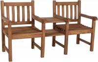 Teakbank Lior mit Tisch teak