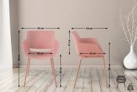 2er Set Stuhl Alpena pink 