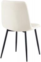 4er Set Esszimmerstühle Antibes Stoff creme 