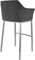 Barhocker Damaso E Cord mit 4-Fuß Gestell dunkelgrau 