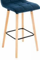 2er Set Barhocker Lincoln Samt blau 