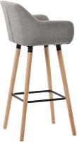 2er Set Barhocker Grant Stoff grau 