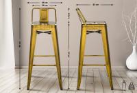 4er Set Barhocker Mason gold