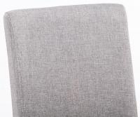 4er Set Esszimmerstuhl Ina Stoff schwarz hellgrau 