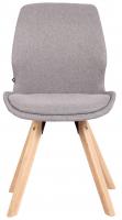 Stuhl Luna Stoff grau 