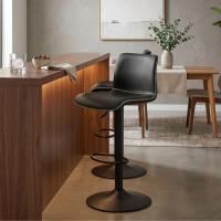 2er Set Barhocker Henchy Kunstleder schwarz 2er Set Barhocker Henchy Kunstleder schwarz