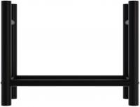Kaminholzständer Medya rund 30x80x60 cm schwarz Kaminholzständer Medya rund 30x80x60 cm schwarz